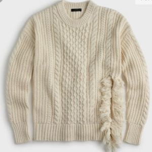 J crew cableknit sweater